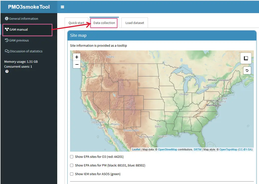 Smoke tool tutorial [01]: GAM manual - Data collection